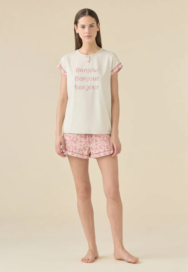 NOI DI NOTTE Pigiama Corto Donna Cotone Estivo ART. FA009565