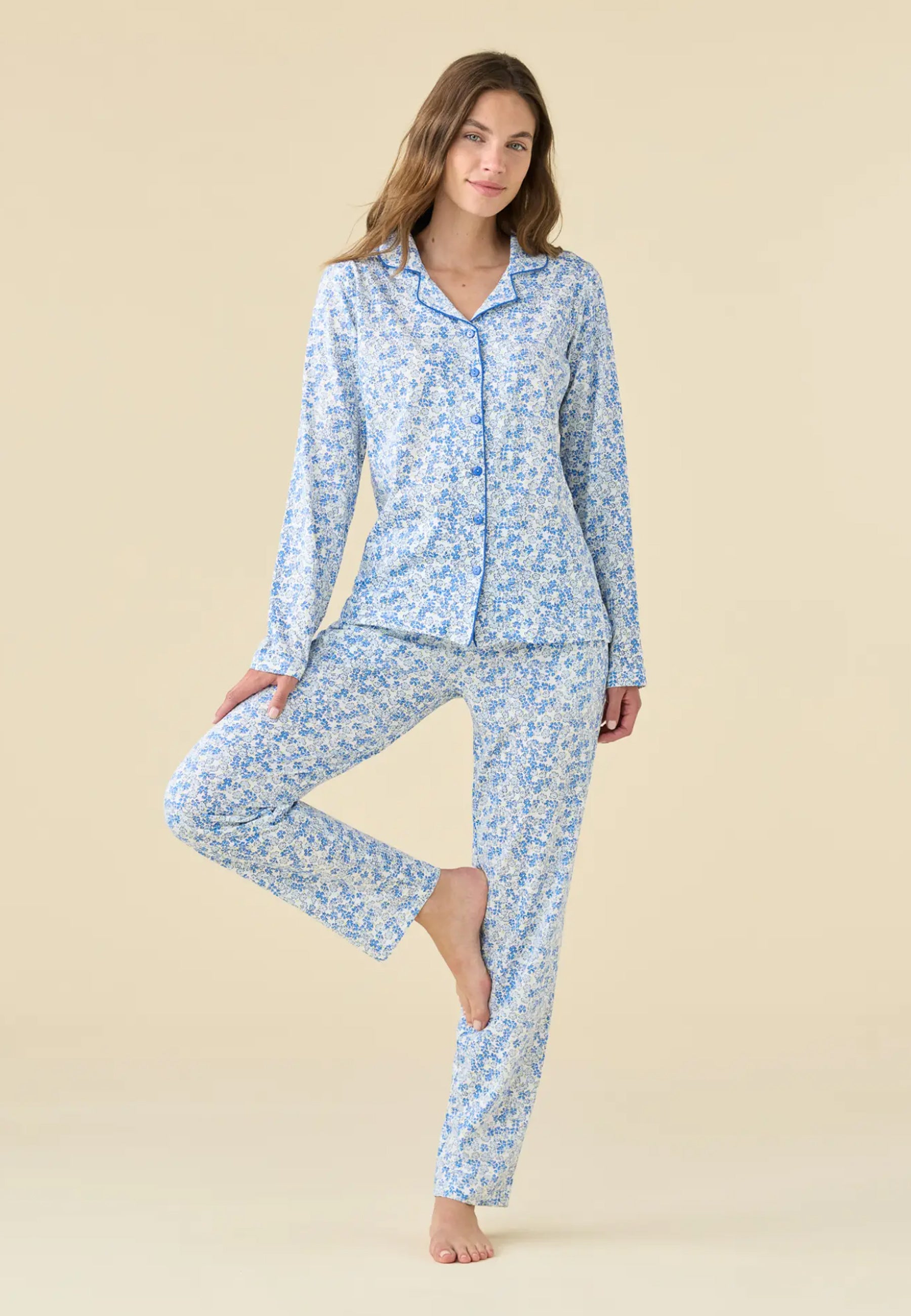 NOI DI NOTTE Pigiama Donna Aperto Cotone Rigato ART. FA009718
