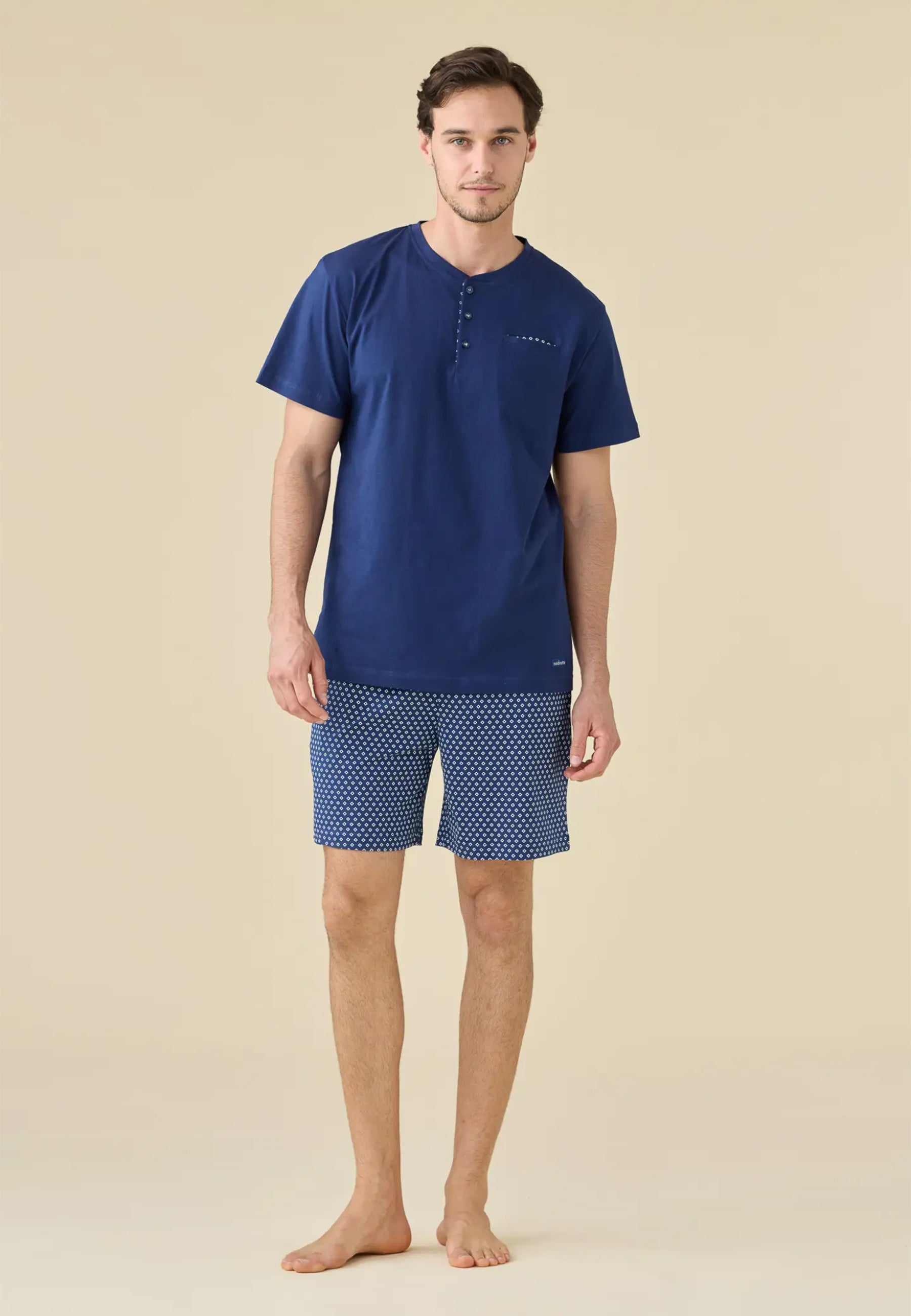 NOI DI NOTTE Pigiama Uomo Corto Cotone Estivo ART. FC003267