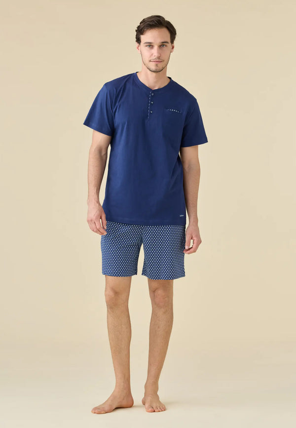 NOI DI NOTTE Pigiama Uomo Corto Cotone Estivo ART. FC003267