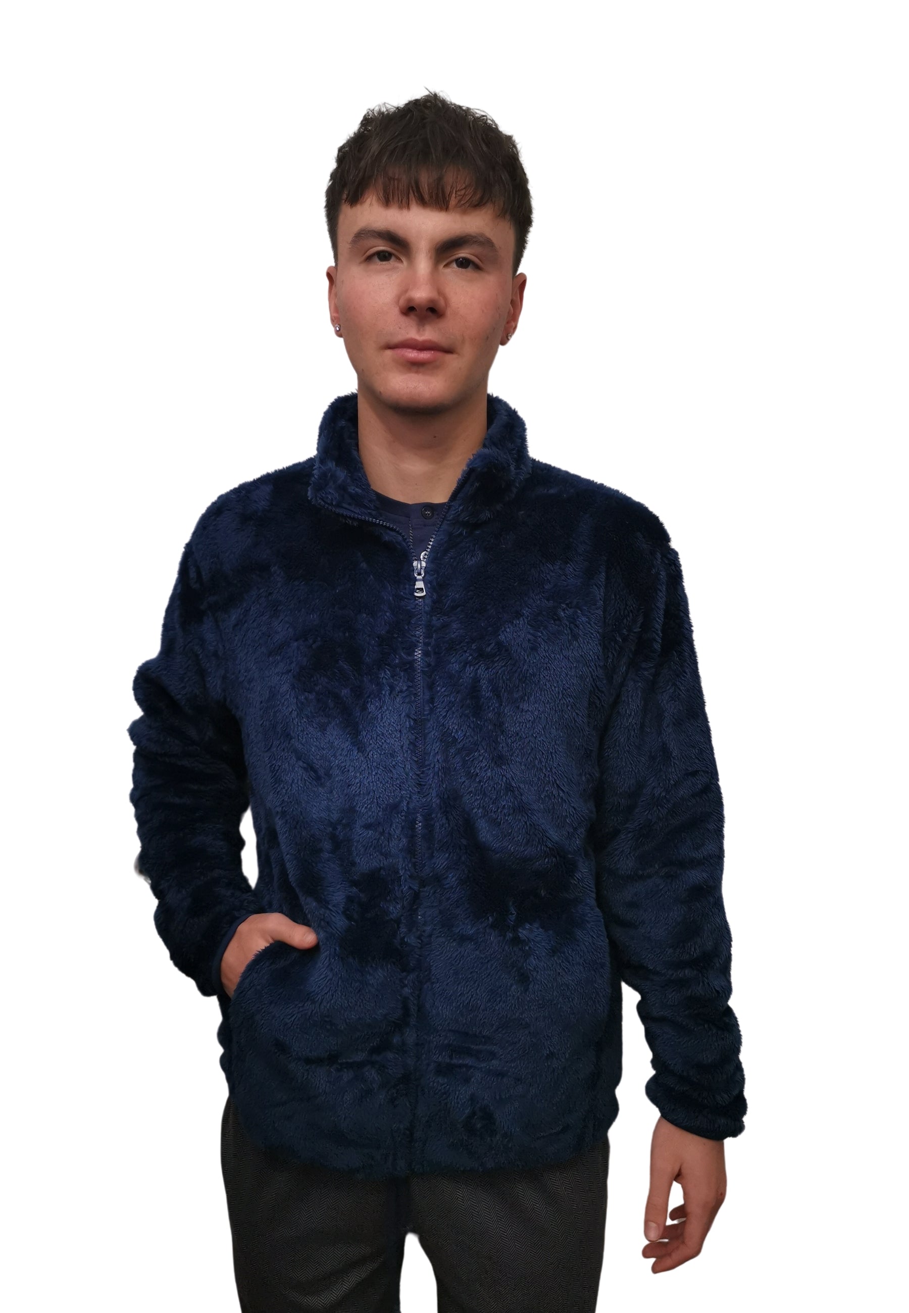 Pile Uomo Zip Orsetto NOI DI NOTTE GE002801