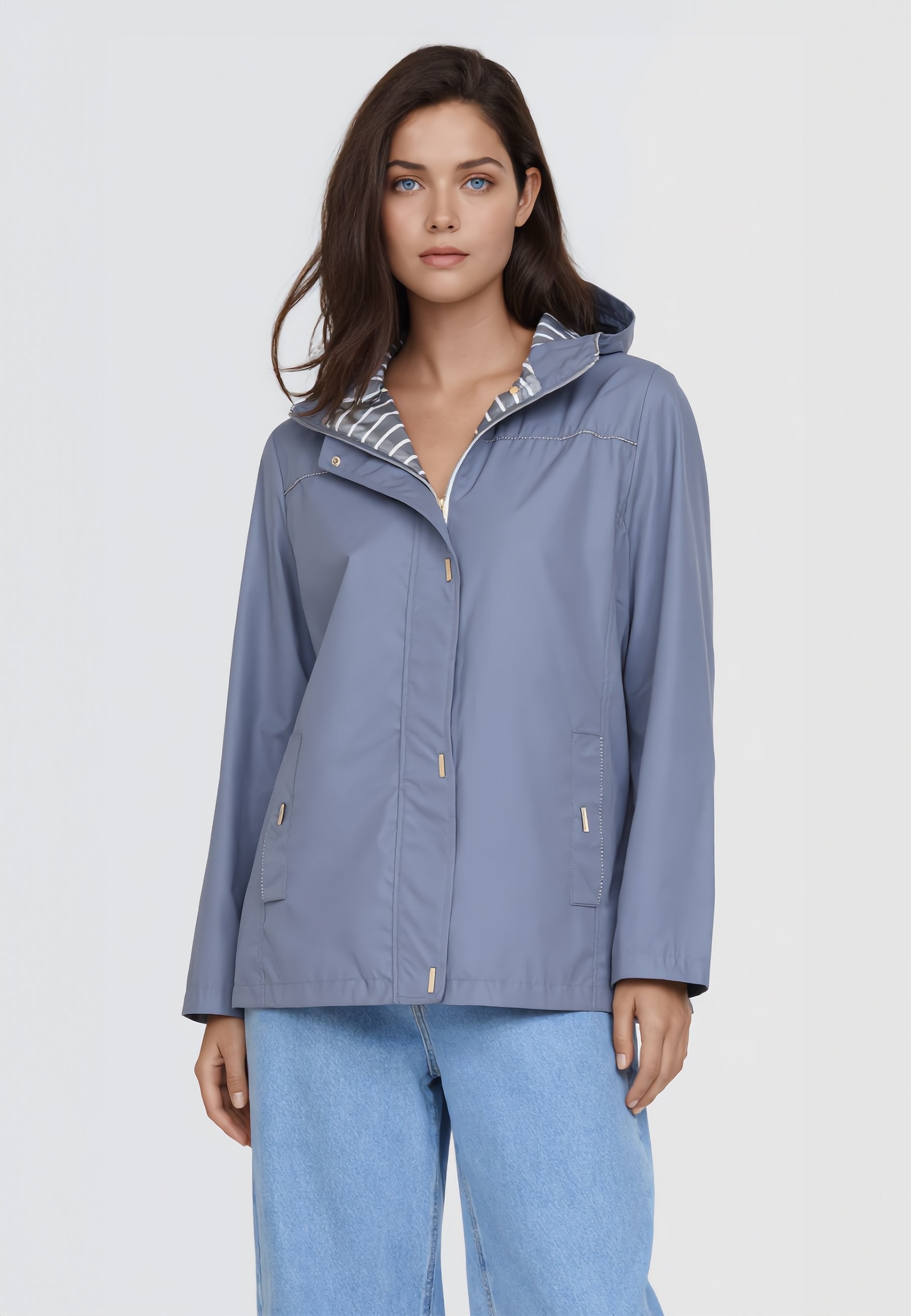 SATINETTE Giubbino Donna Over Reversibile Antipioggia ART. GINEVRA 002