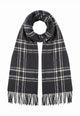 EMME MARELLA Sciarpone Donna Frange Calda Fantasia Check GOLF