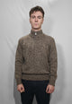 GRAN SASSO Lupetto Uomo Manica Lunga Mezza Zip 100% Lana Vergine ART. 10194/25713