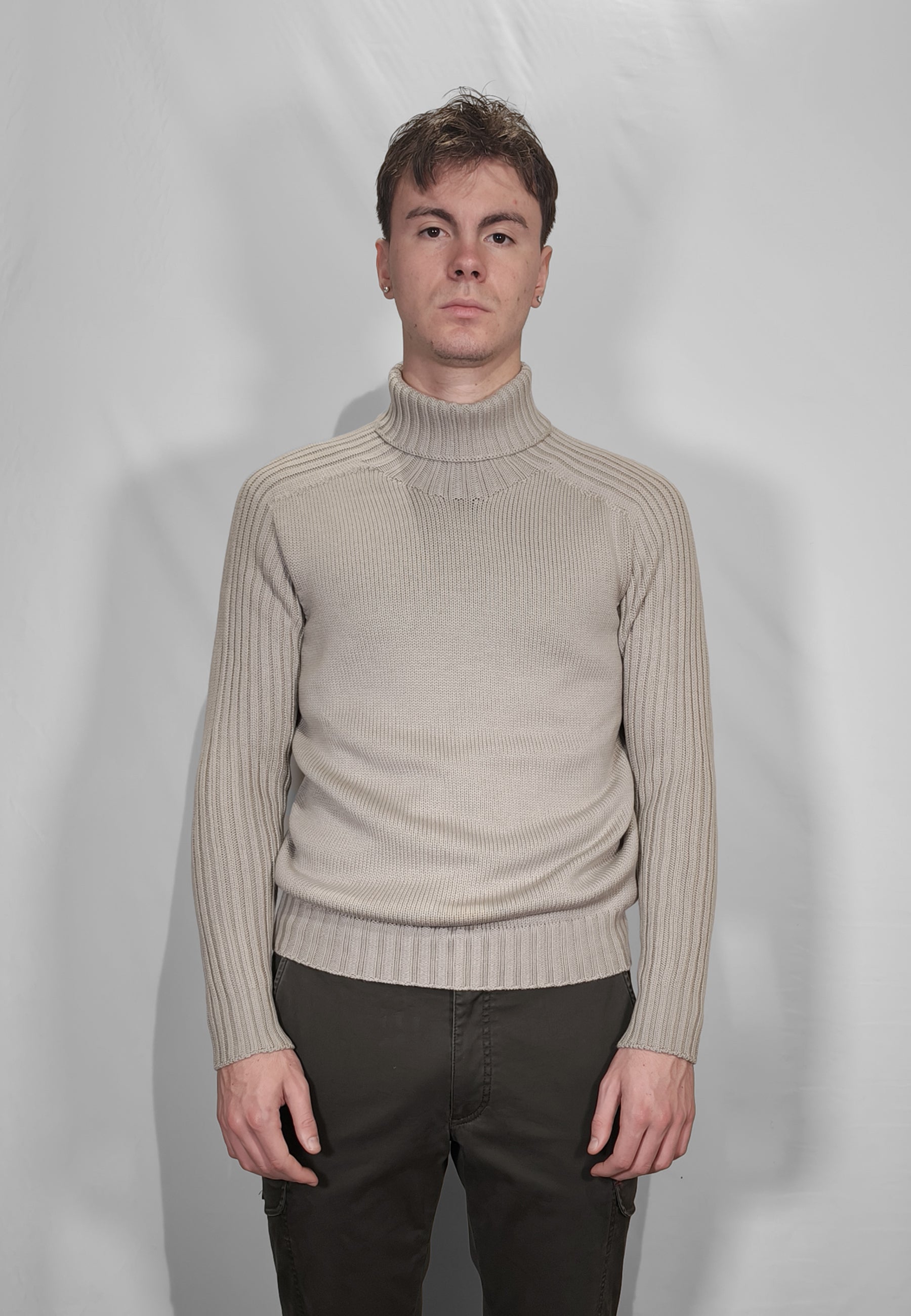 GRAN SASSO Dolcevita Uomo Manica Lunga Rainwool 100% Lana Vergine ART. 14136/24609