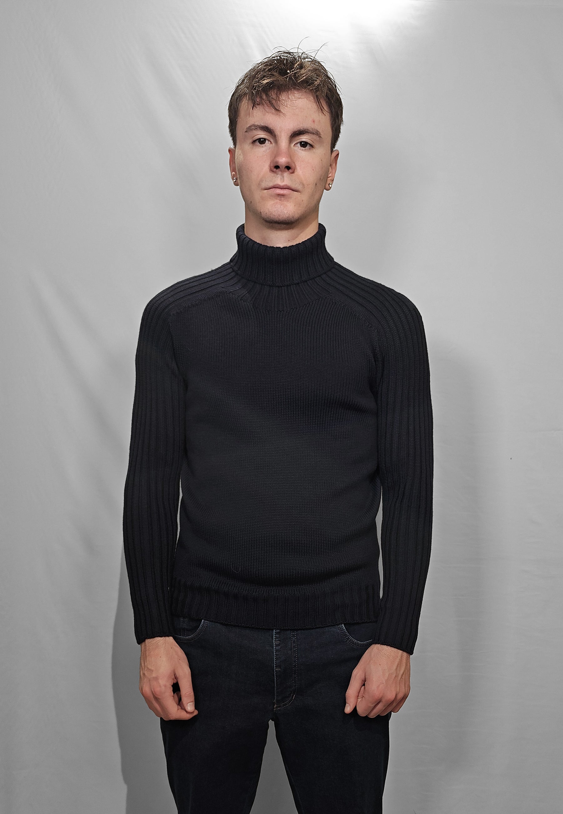 GRAN SASSO Dolcevita Uomo Manica Lunga Rainwool 100% Lana Vergine ART. 14136/24609