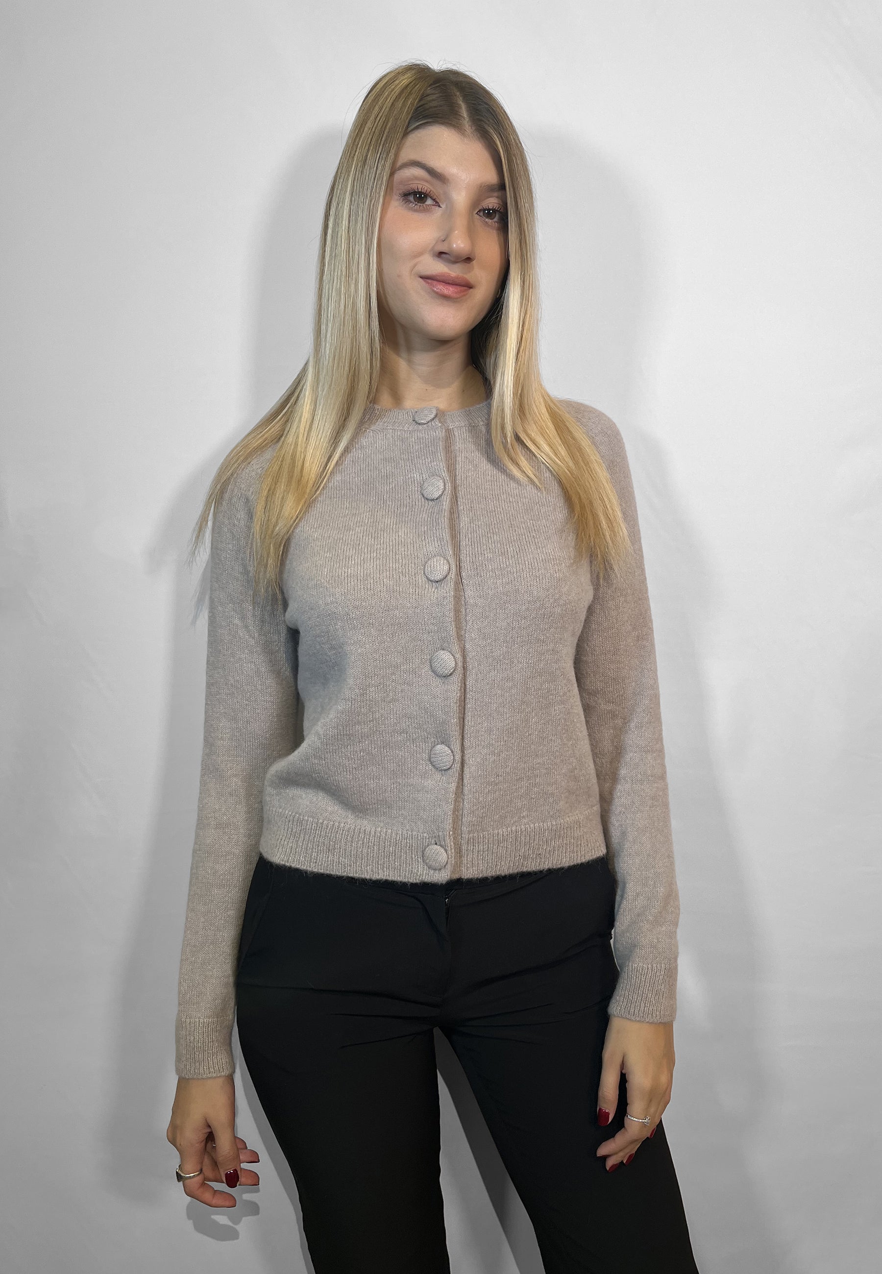 GRAN SASSO Maglia Donna Giacca Coreana Lana Alpaca ART. 23227/36427