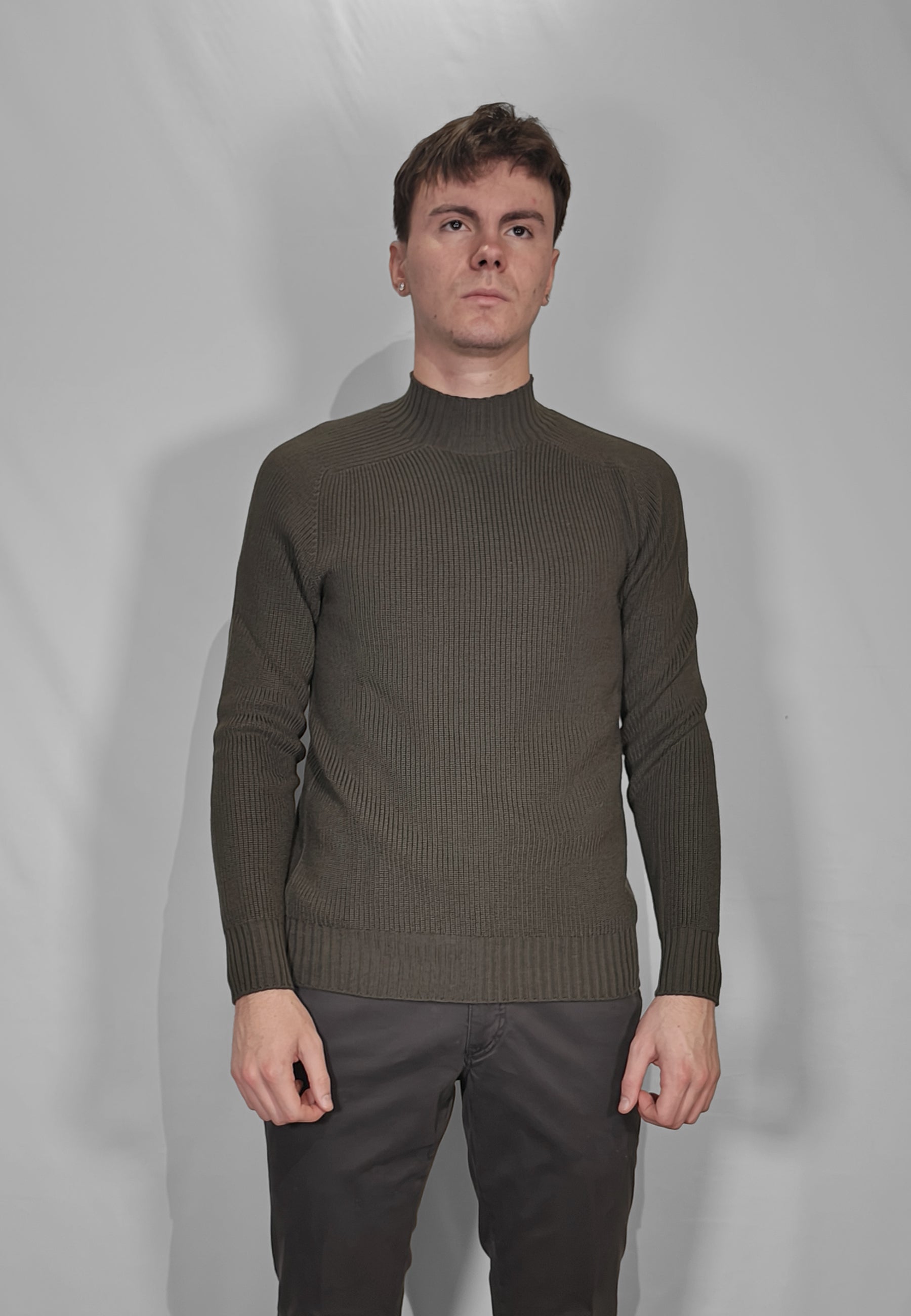 Lupetto Uomo Manica Lunga Costa Inglese 100% Lana Vergine GRAN SASSO 24118/24601