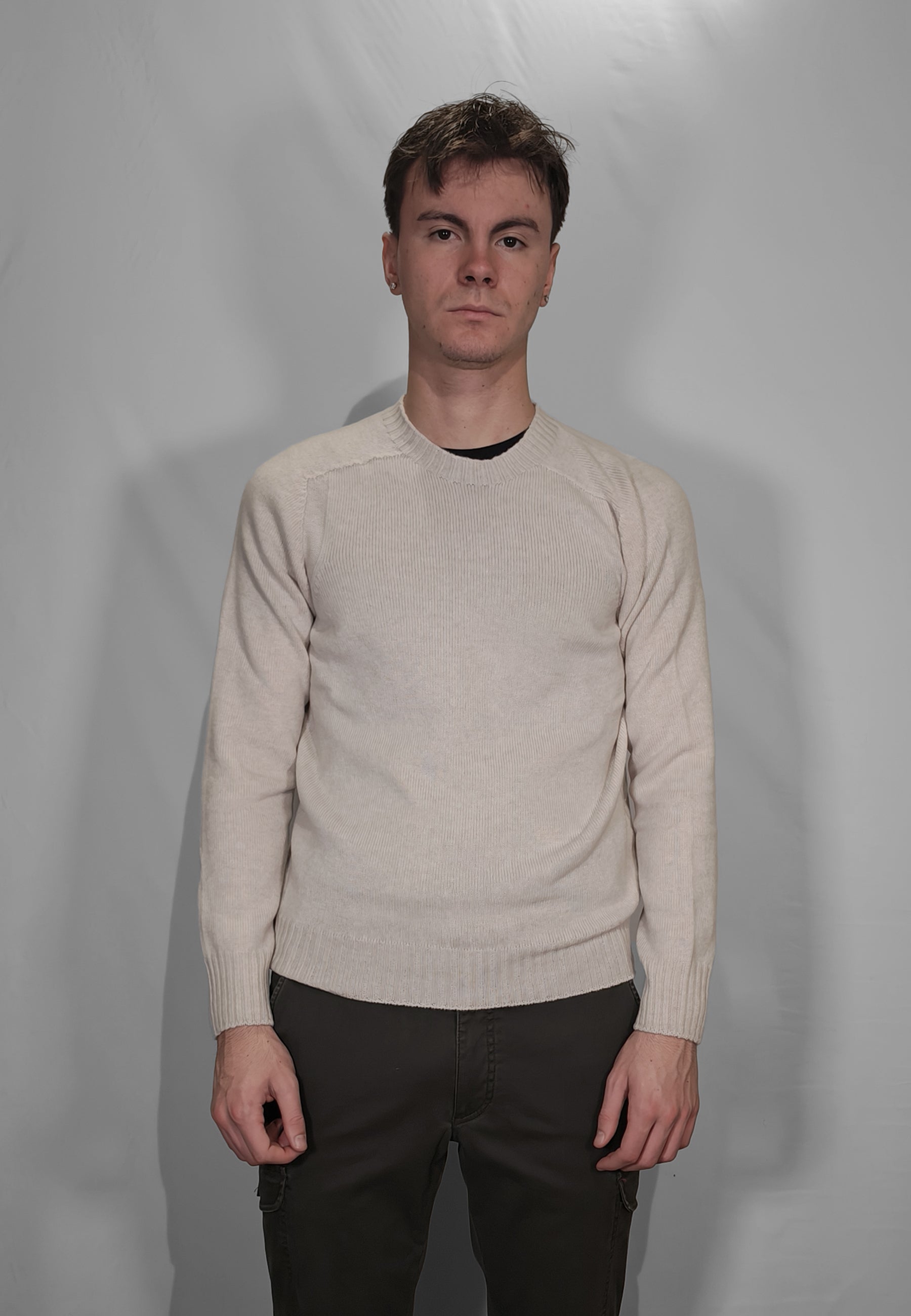 Maglia Uomo Manica Lunga Girocollo 100% Lana Vergine GRAN SASSO 24157/25024