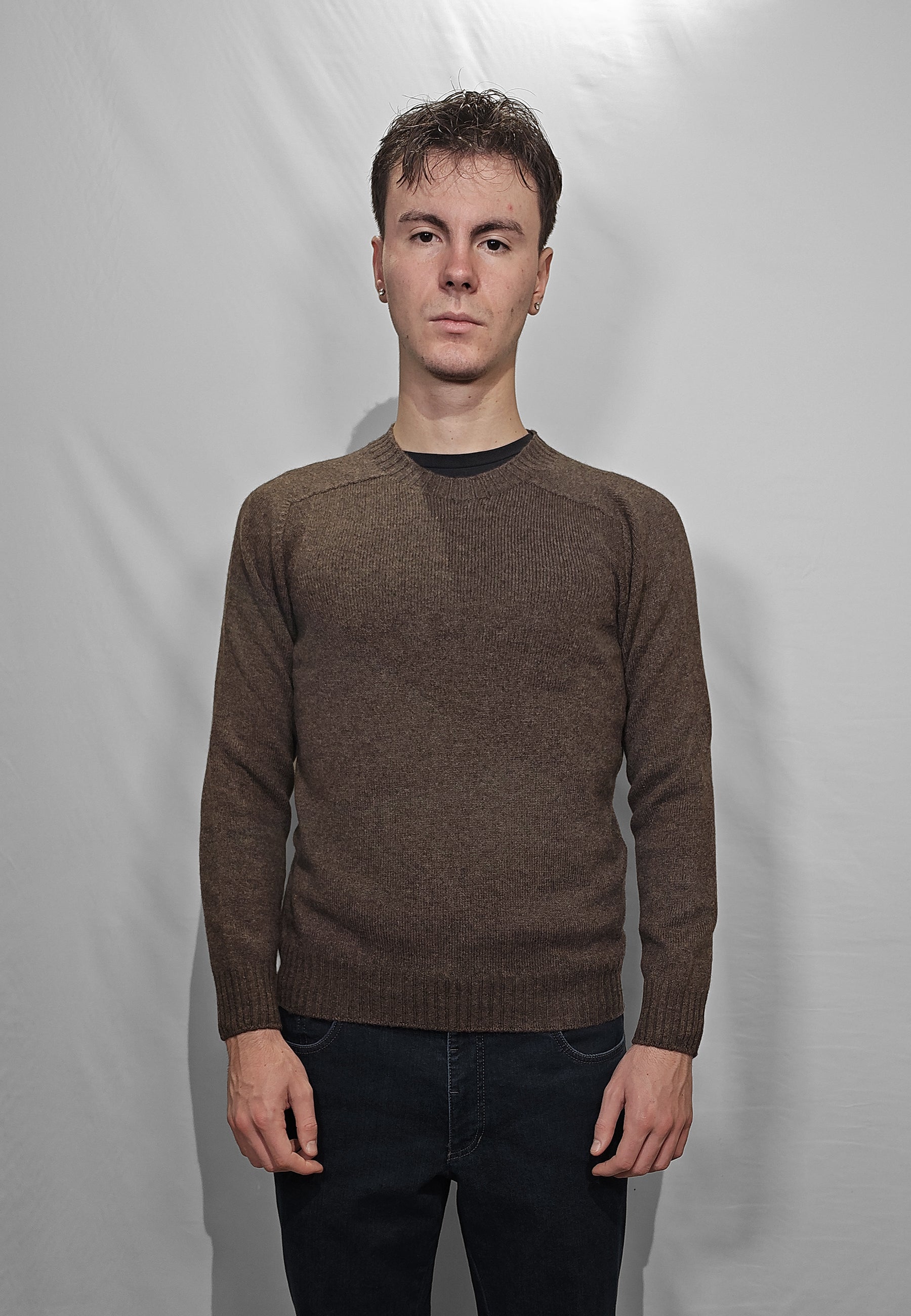 Maglia Uomo Manica Lunga Girocollo 100% Lana Vergine GRAN SASSO 24157/25024