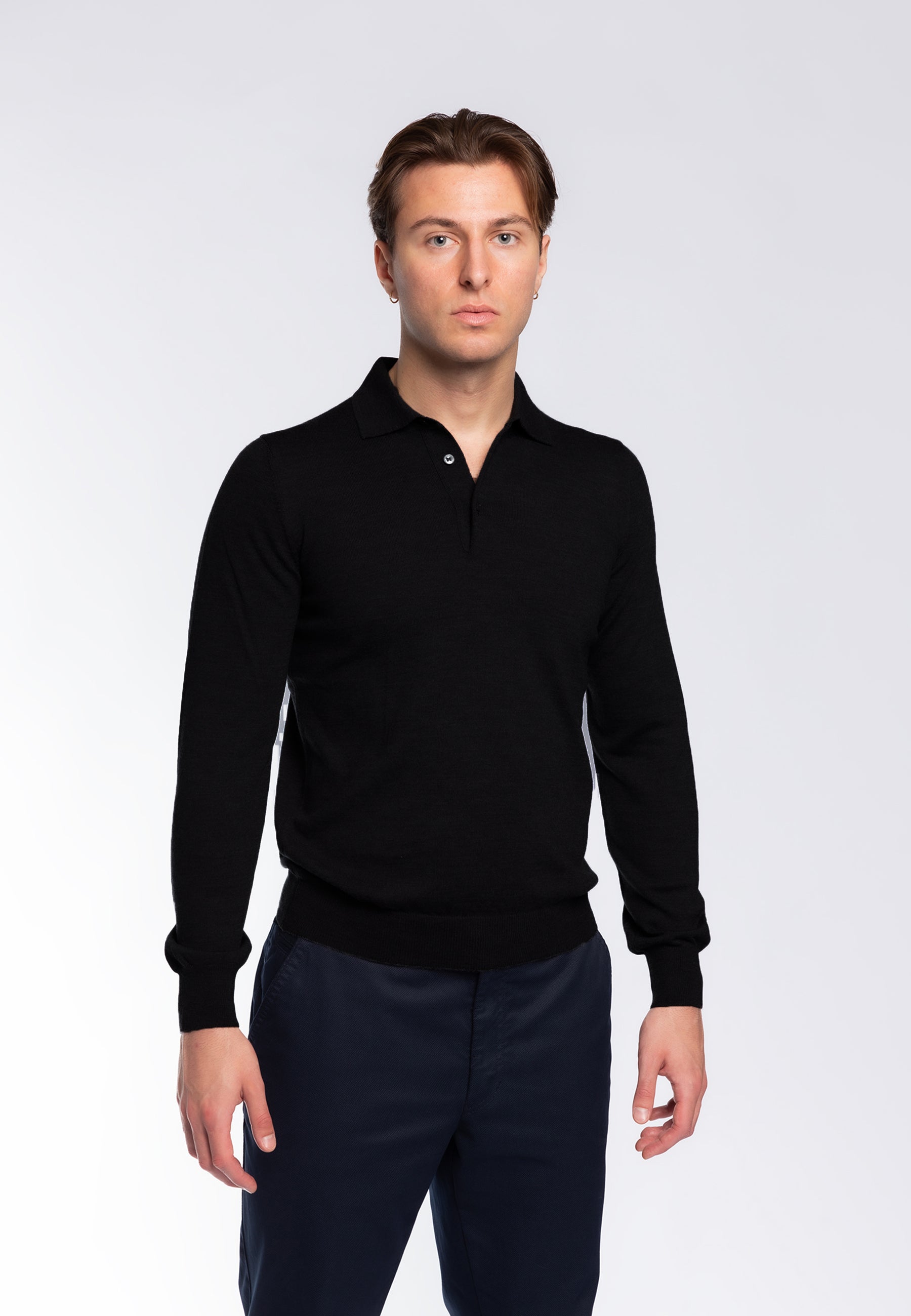 Polo Uomo 100% Lana Merinos GRAN SASSO 55112-14290