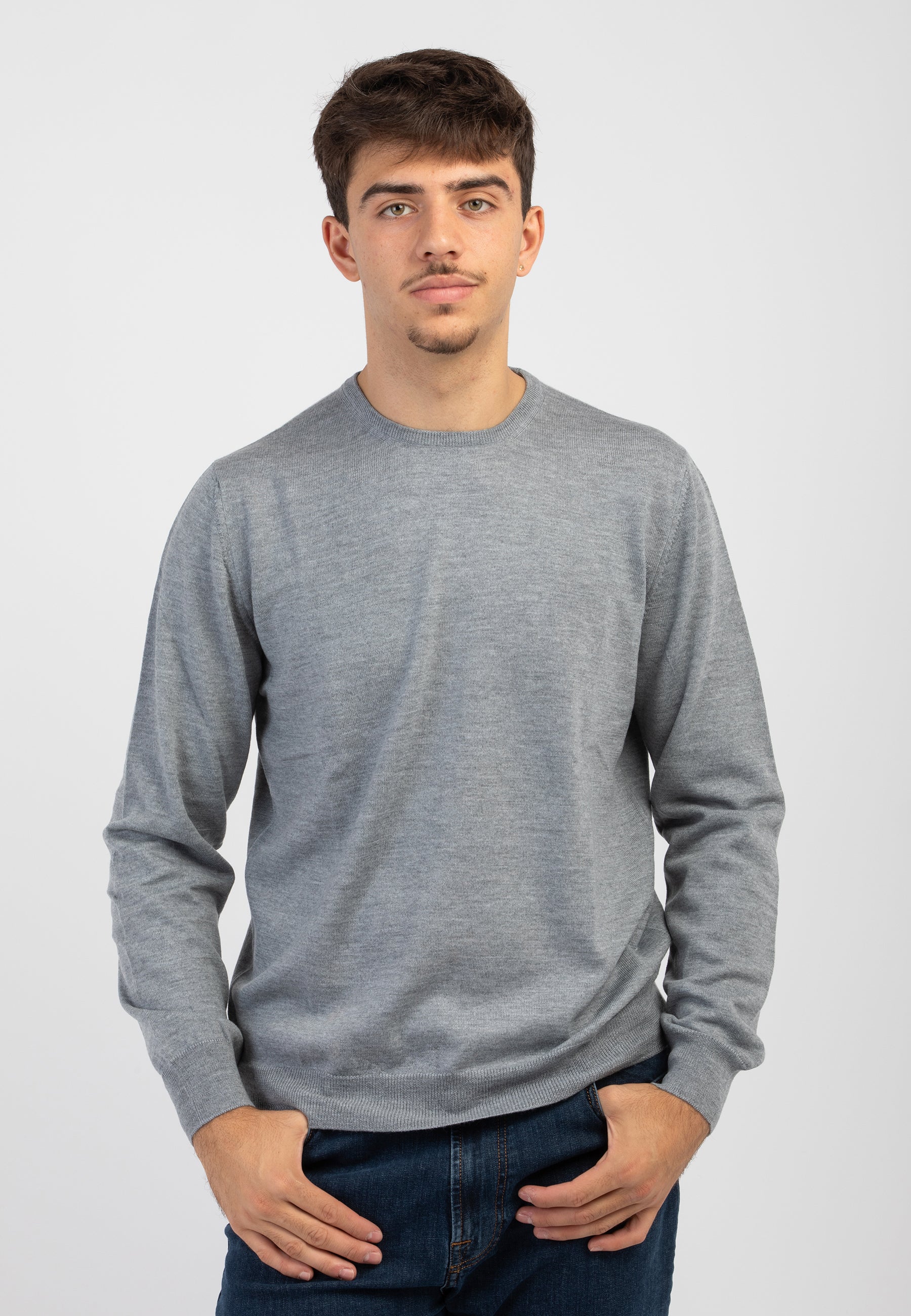 Girocollo Uomo 100% Lana Merinos GRAN SASSO 55167-14290