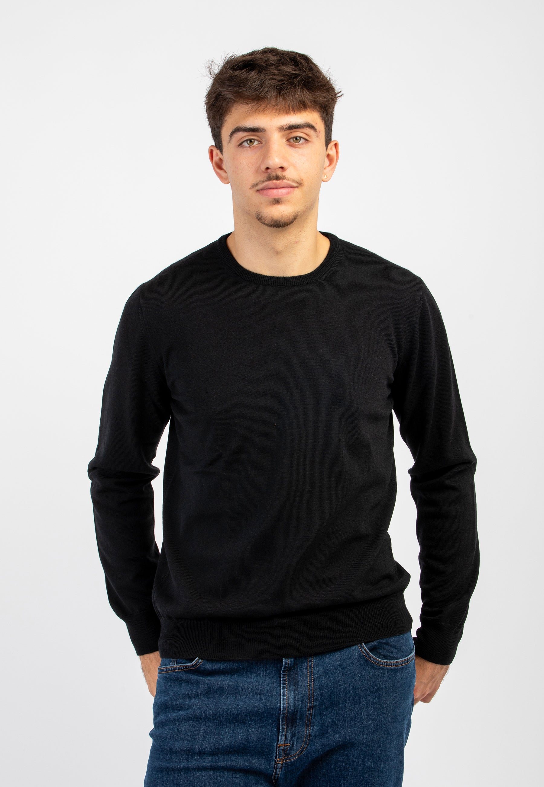 Girocollo Uomo 100% Lana Merinos GRAN SASSO 55167-14290