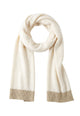 YES ZEE Sciarpa Donna Bordo Contrasto Lamé Invernale H021BN00