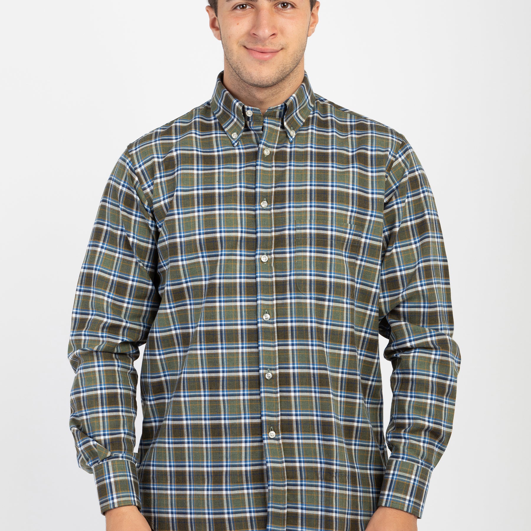 Abito Grigio con Camicia a Righe e Cravatta Blu Navy | Hockerty Abito Grigio con Camicia a Righe e Cravatta Blu Navy | Hockerty