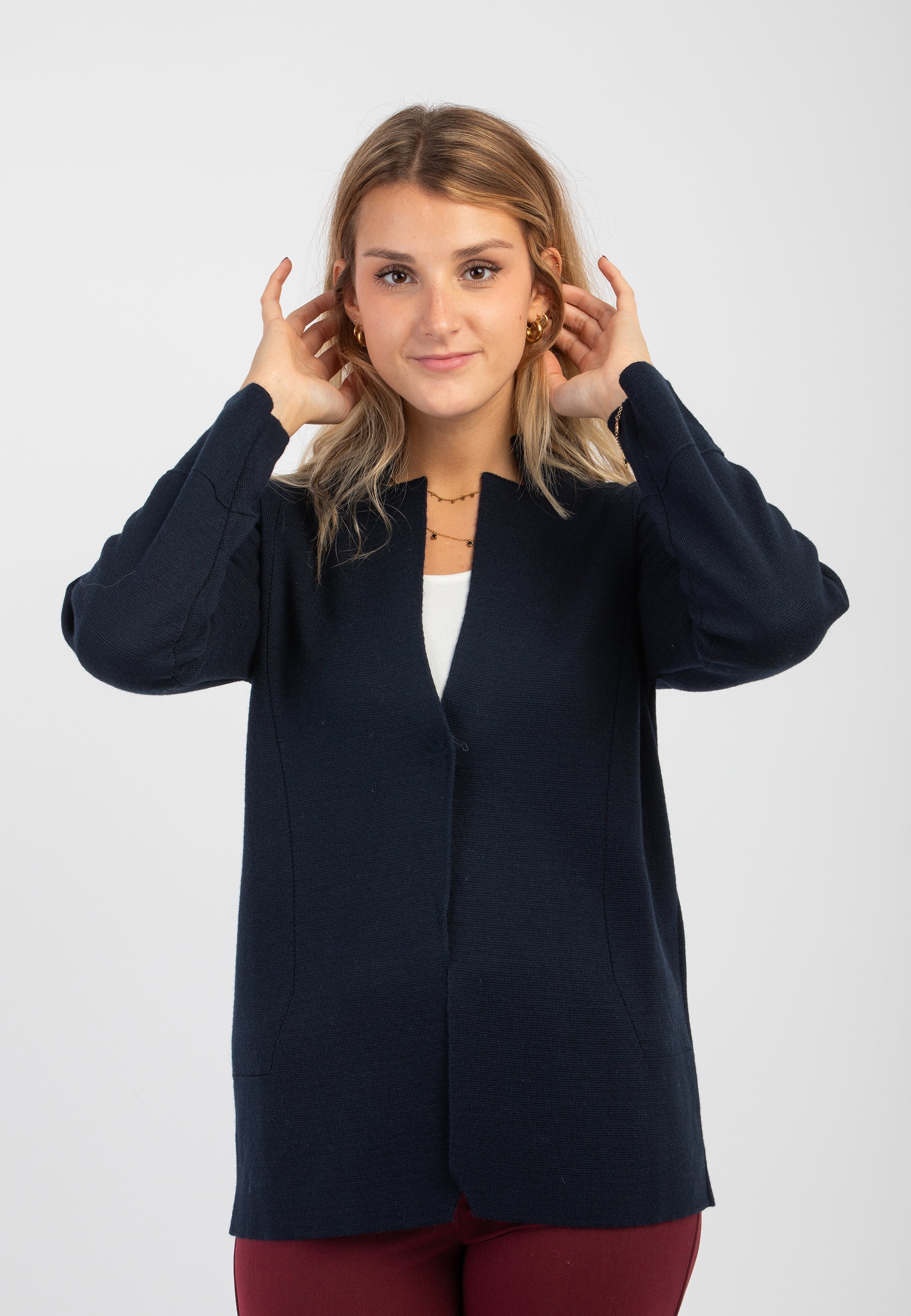 Giacca Donna Maglia Lana INTRECCI W24-23