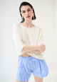 KIKISIX Maglia Donna M/M Over Viscosa Leggera KXMA2507