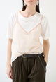 KIKISIX T-Shirt Donna Top Crop in Pizzo Cotone Leggero KXTS2467