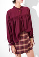 KIKISIX Casacca Donna Ampia Collo Coreana ART. KXCS1475