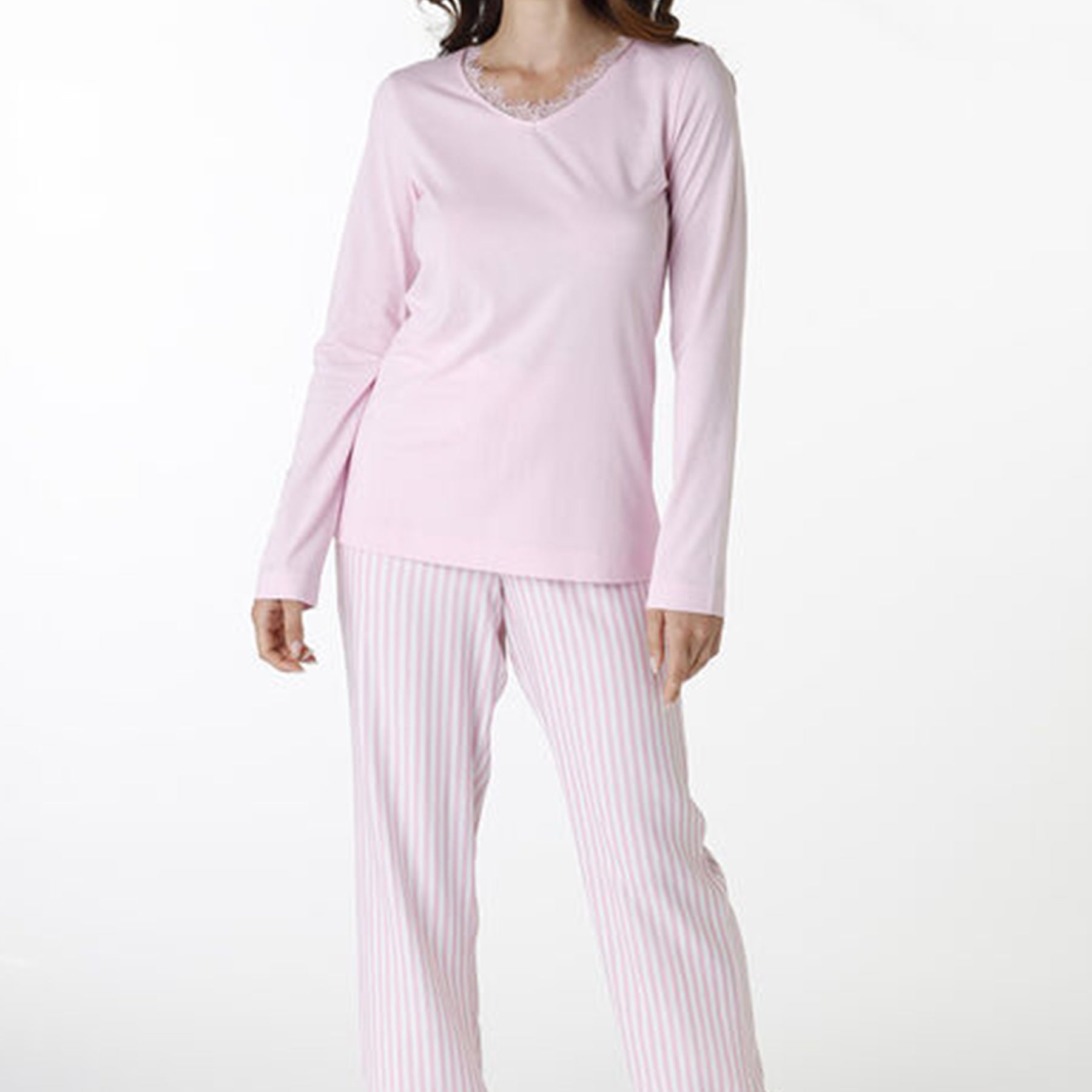 Lovable Pigiami In Cotone Manica Lunga Pigiama Donna Manica Lunga