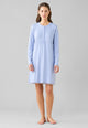NOI DI NOTTE Camicia Notte Donna Lunga Cotone Felpato LA003625