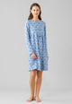NOI DI NOTTE Camicia Da Notte Donna Lunga Cotone Felpato LA003630