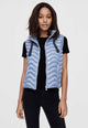 SATINETTE Gilet Donna Trapuntato Leggero Effetto Onda ART. LORY VEST 017