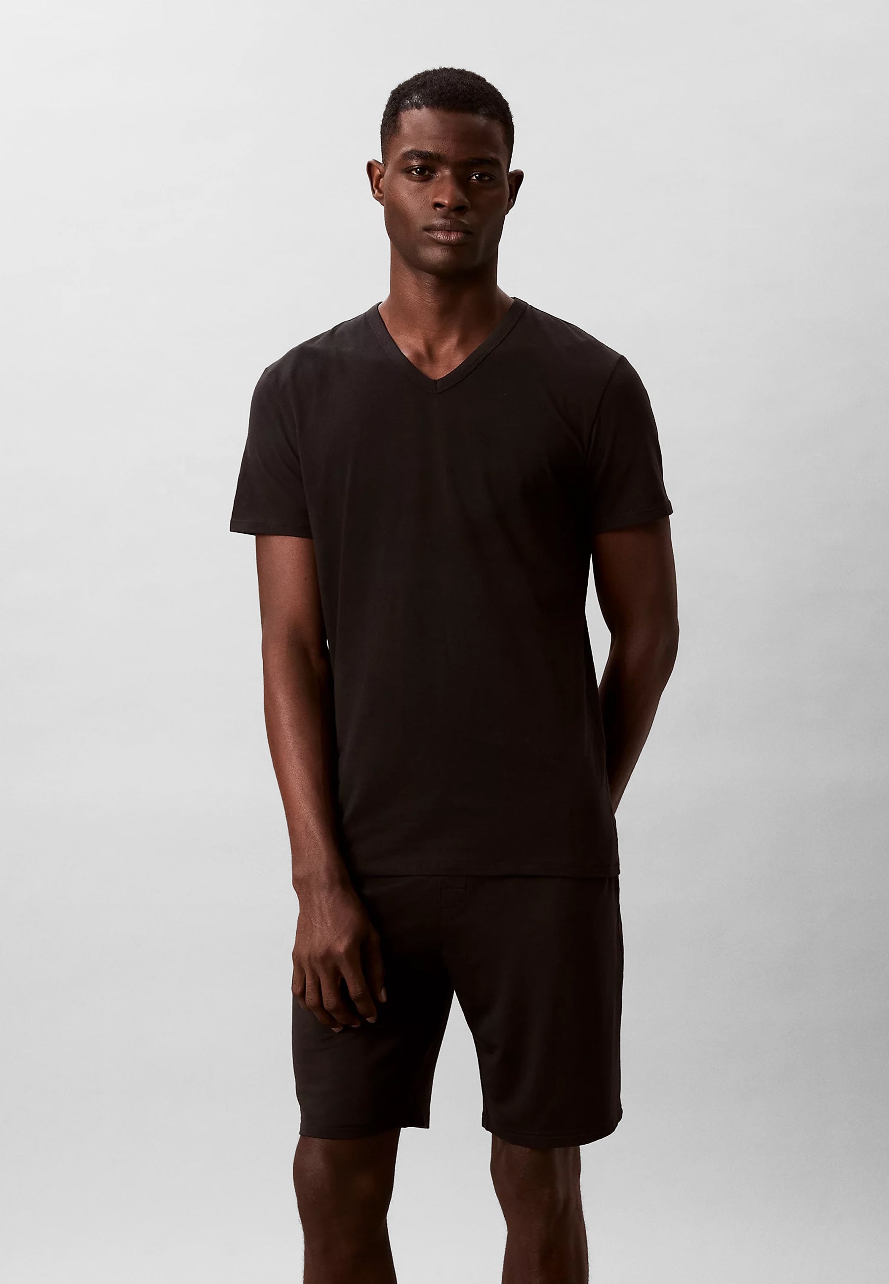 CALVIN KLEIN LV00NB4186 3 T-Shirt Uomo Scollo V Cotone