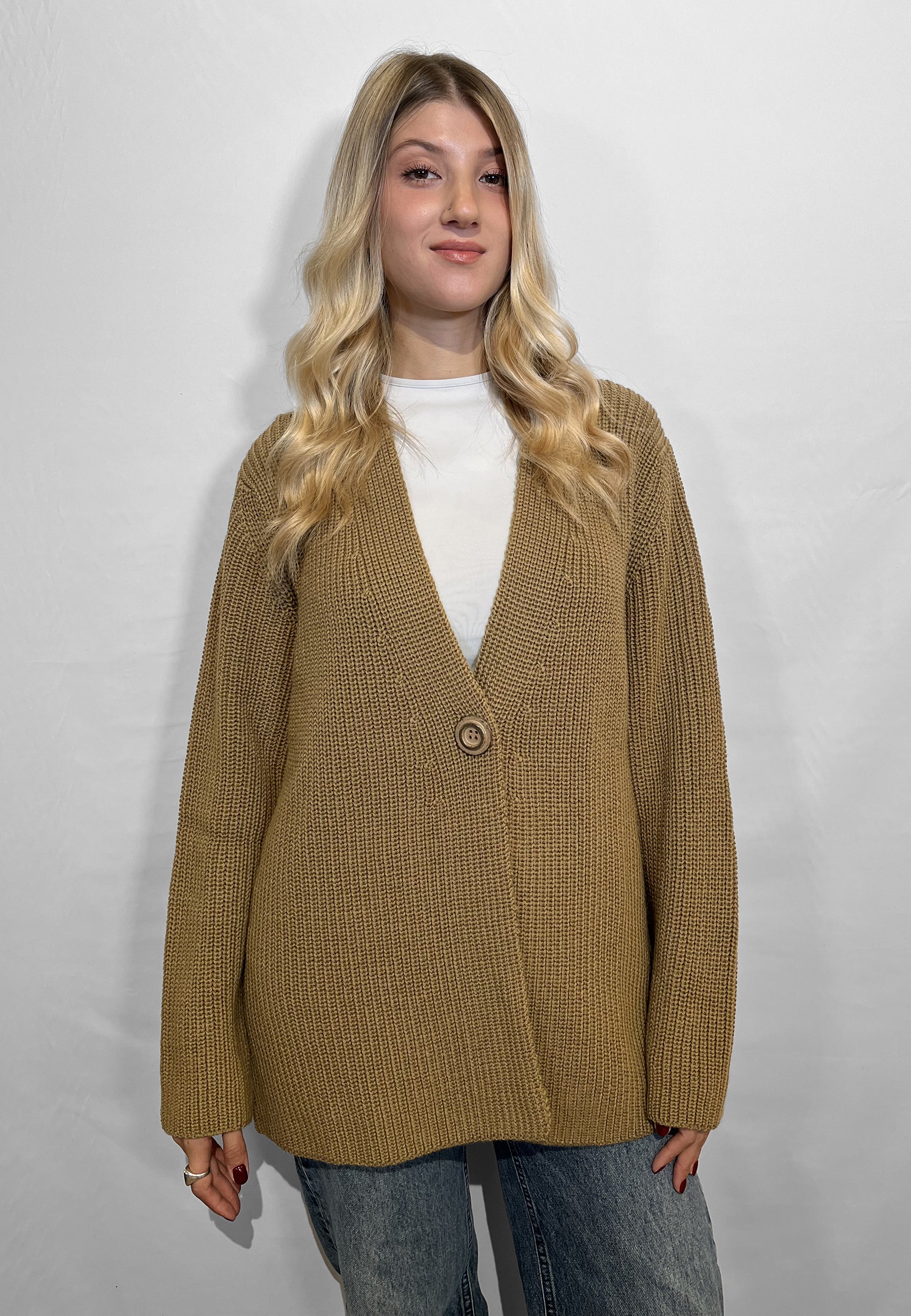 LE MORBIDE Giacca Donna Maglia Cardigan Lana Maglia Inglese ART. 02112