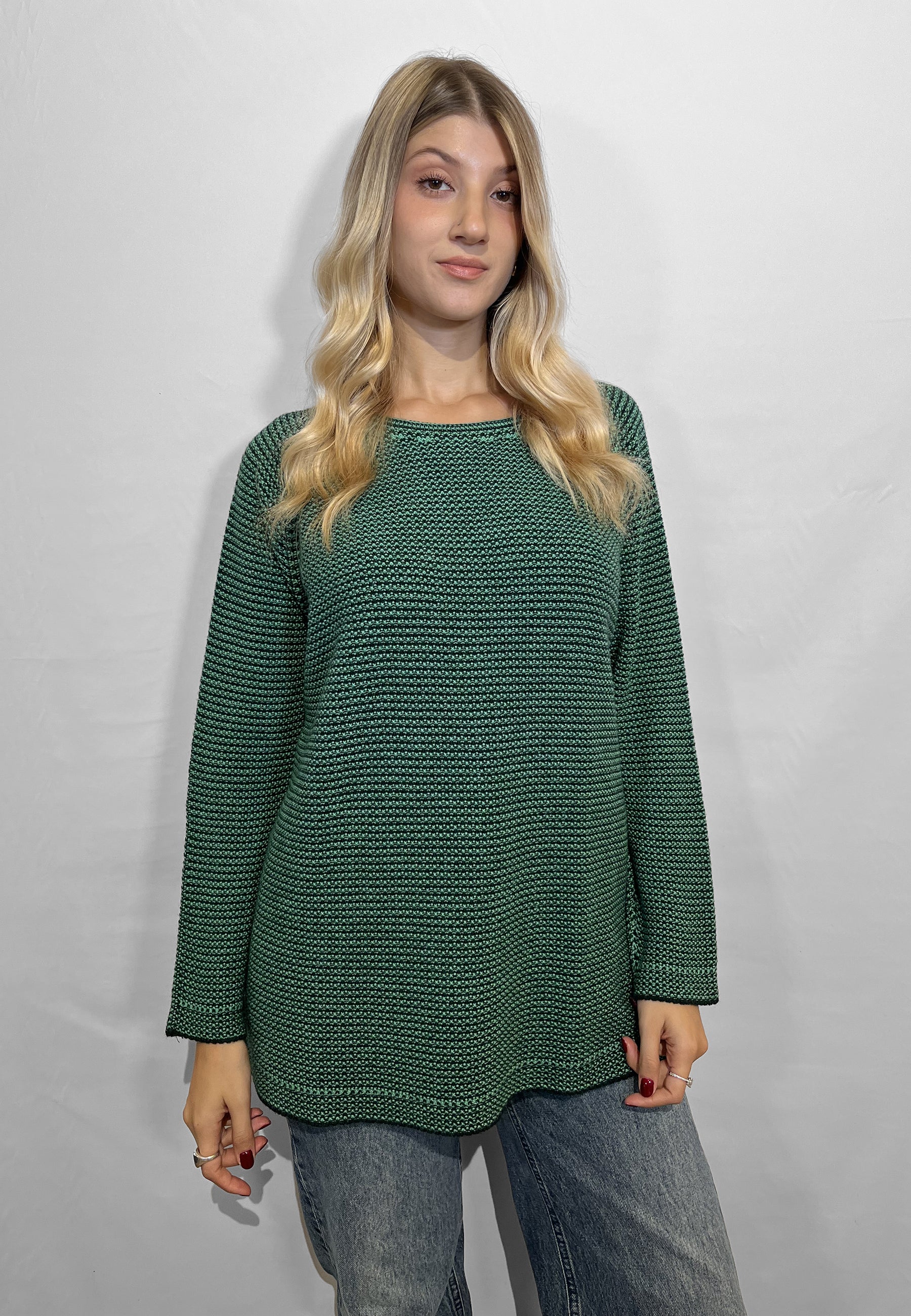 LE MORBIDE Maglia Donna Manica Lunga Lavorata Lana Over ART. 02162