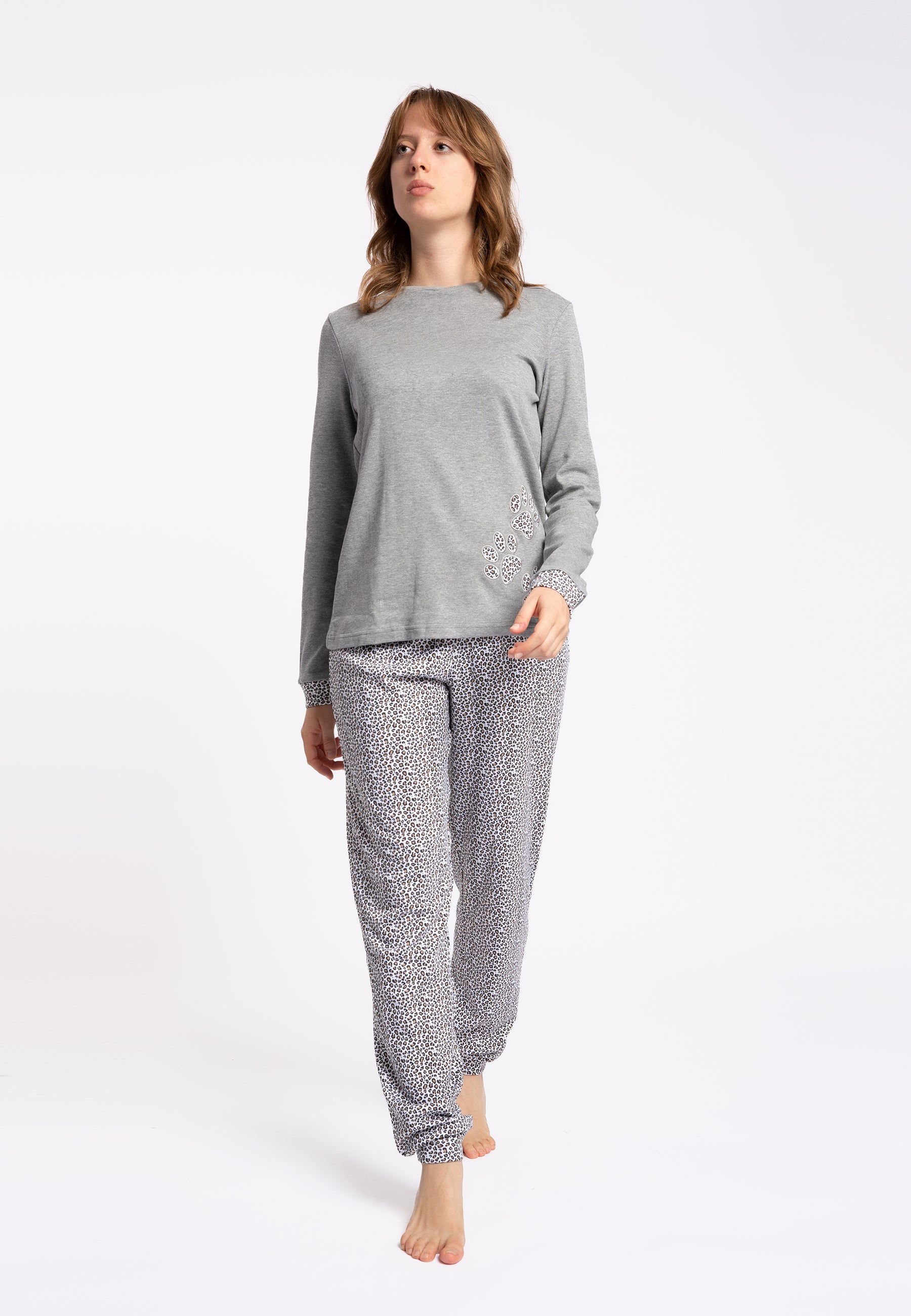 Pigiama Donna 100% Cotone Felpato LOVABLE 9L0DO1