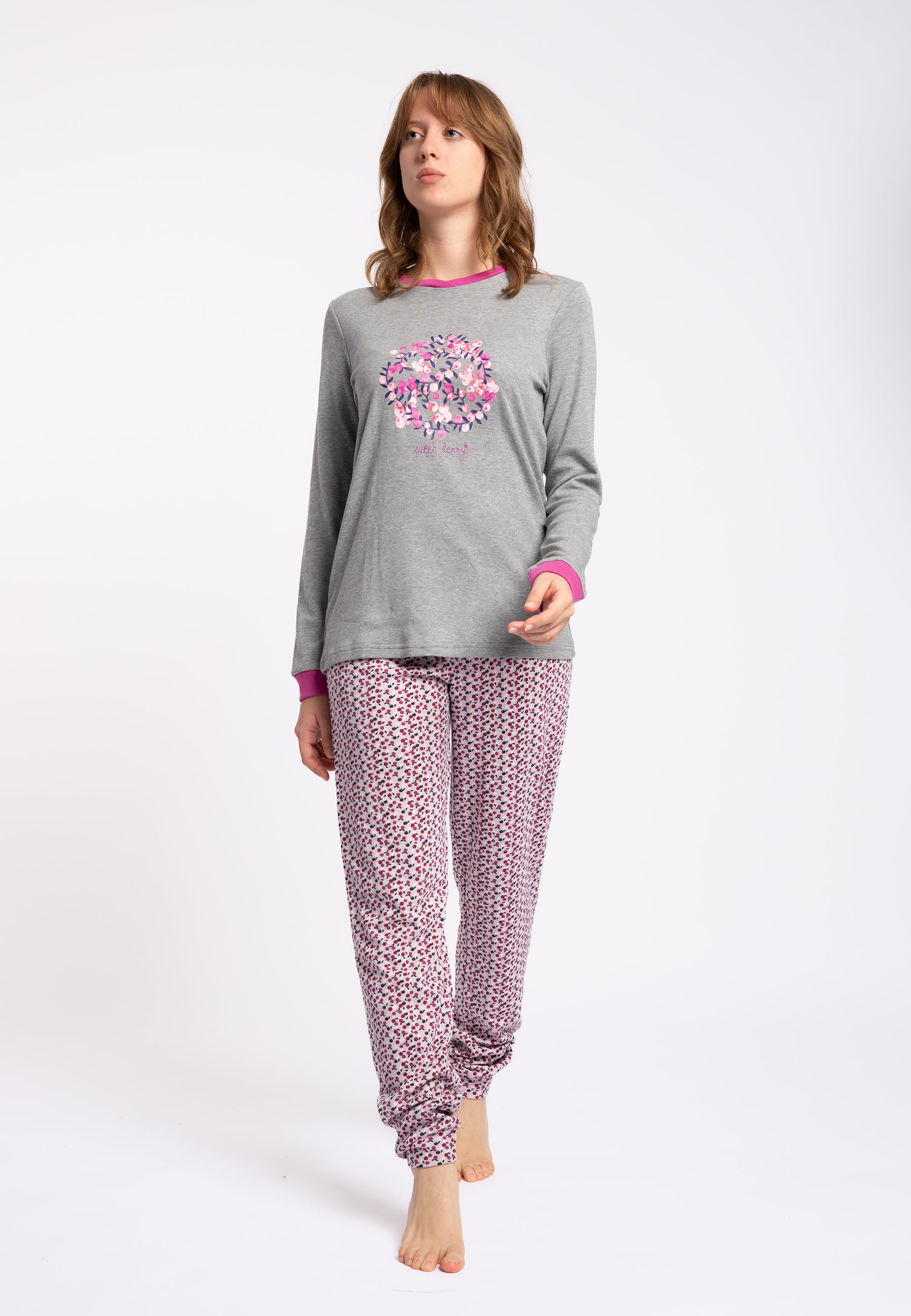 Pigiama Donna 100% Cotone Felpato LOVABLE 9L0DO2