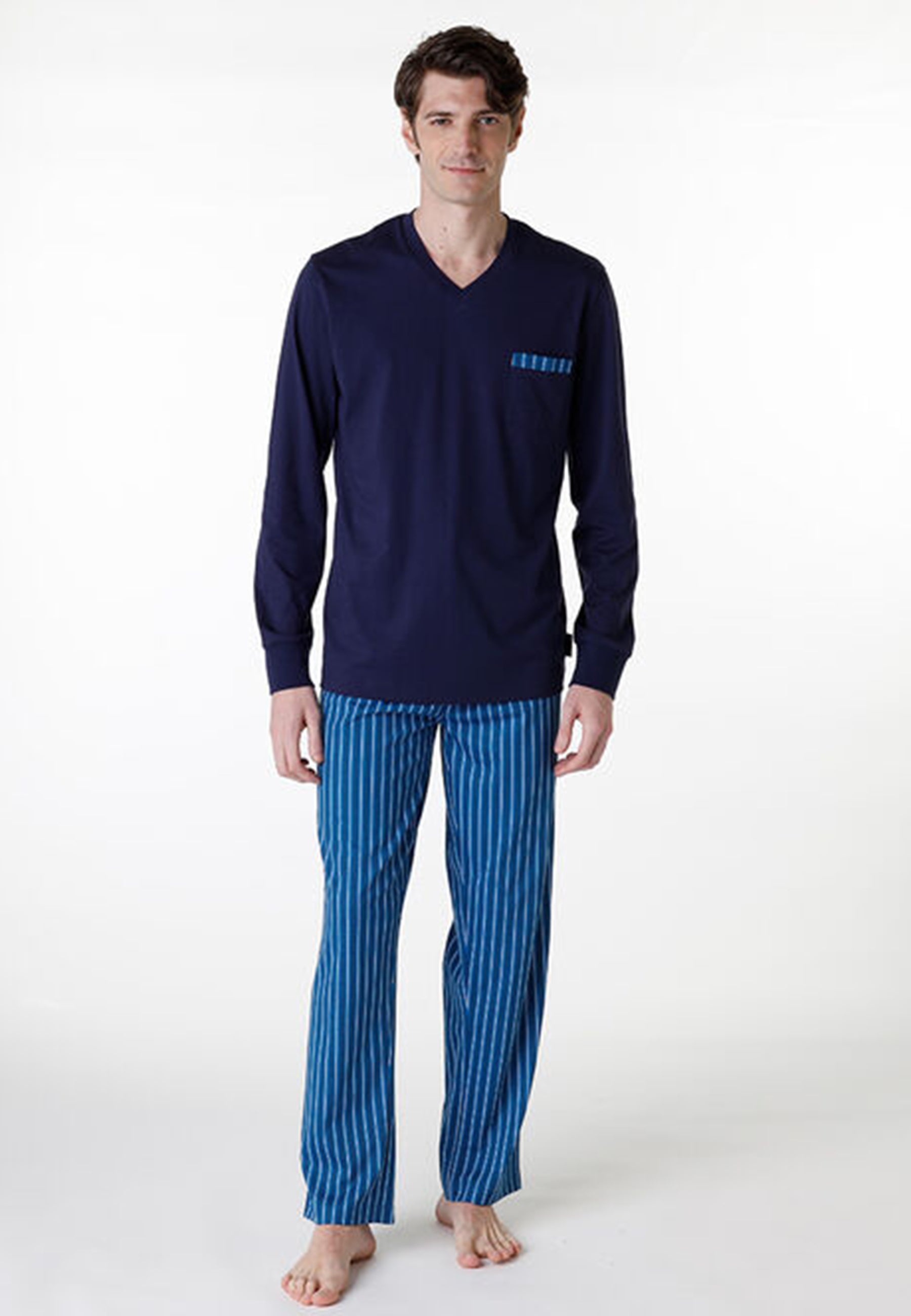 Pigiama Uomo Lungo 100% Cotone Leggero LOVABLE 9L0DW3