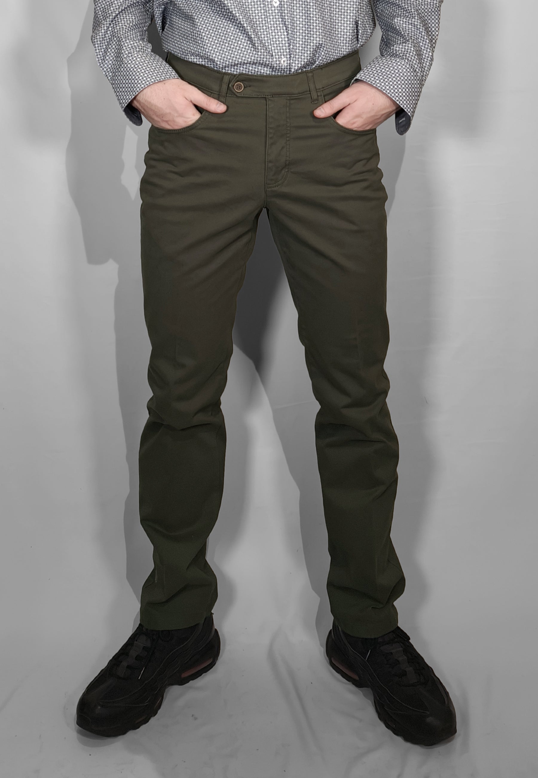 LUIGI MORINI Pantalone Uomo Cotone Felpato ART. 4348 TUX