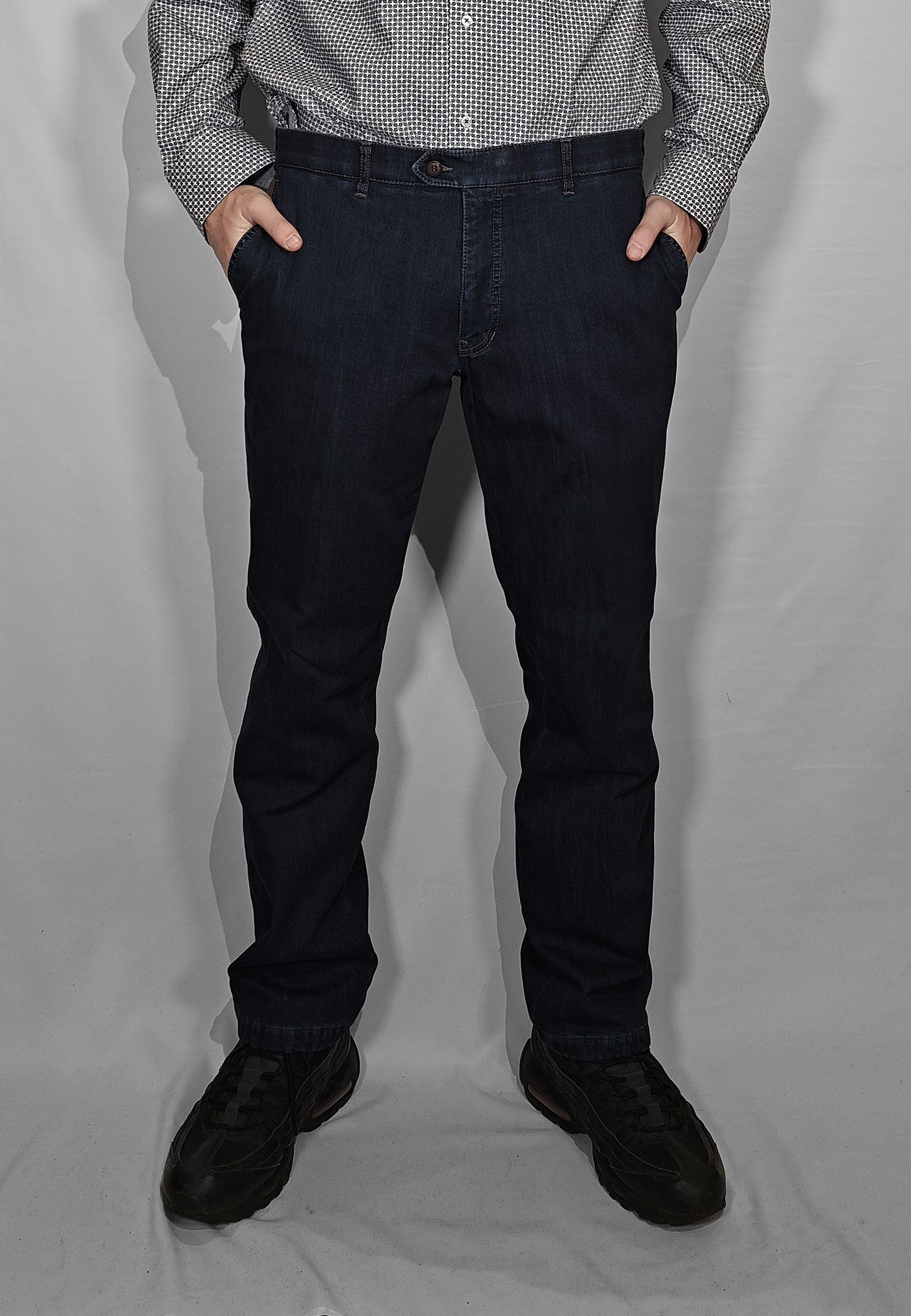 LUIGI MORINI Pantalone Uomo Tessuto Jeans Cotone Imbottito ART. 8499 TUX