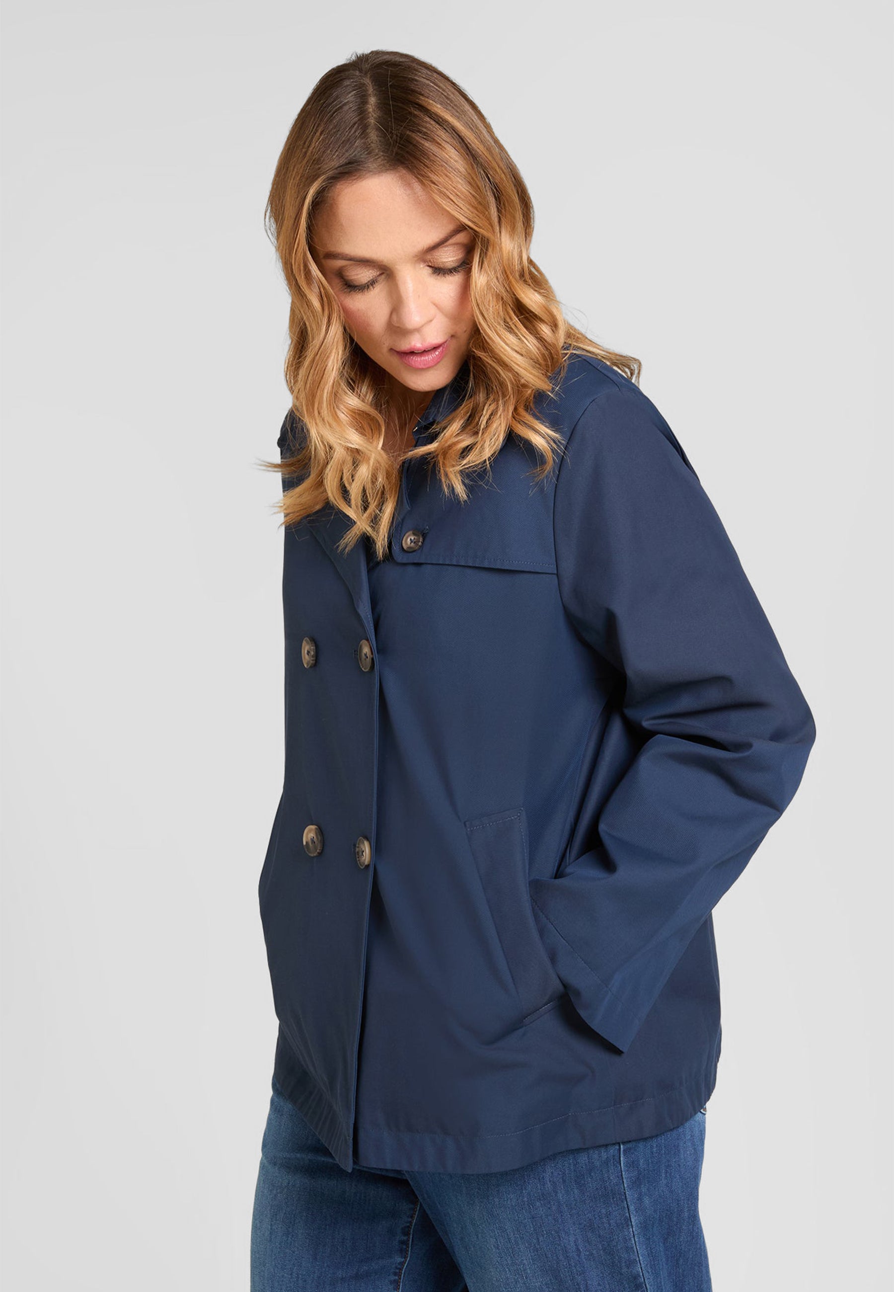 LUISA VIOLA Trench Corto Donna Doppiopetto Curvy ART. F768F0-0136