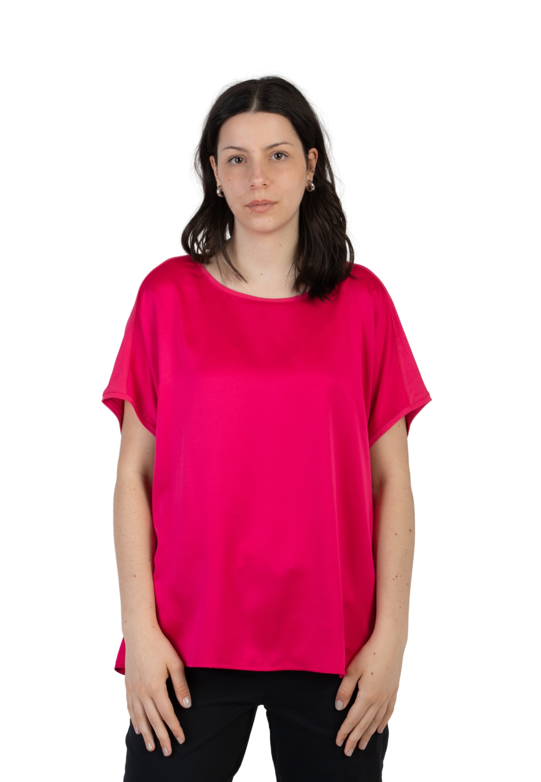 Maglia over donna mezza manica viscosa  LUISA VIOLA G215L0-861W