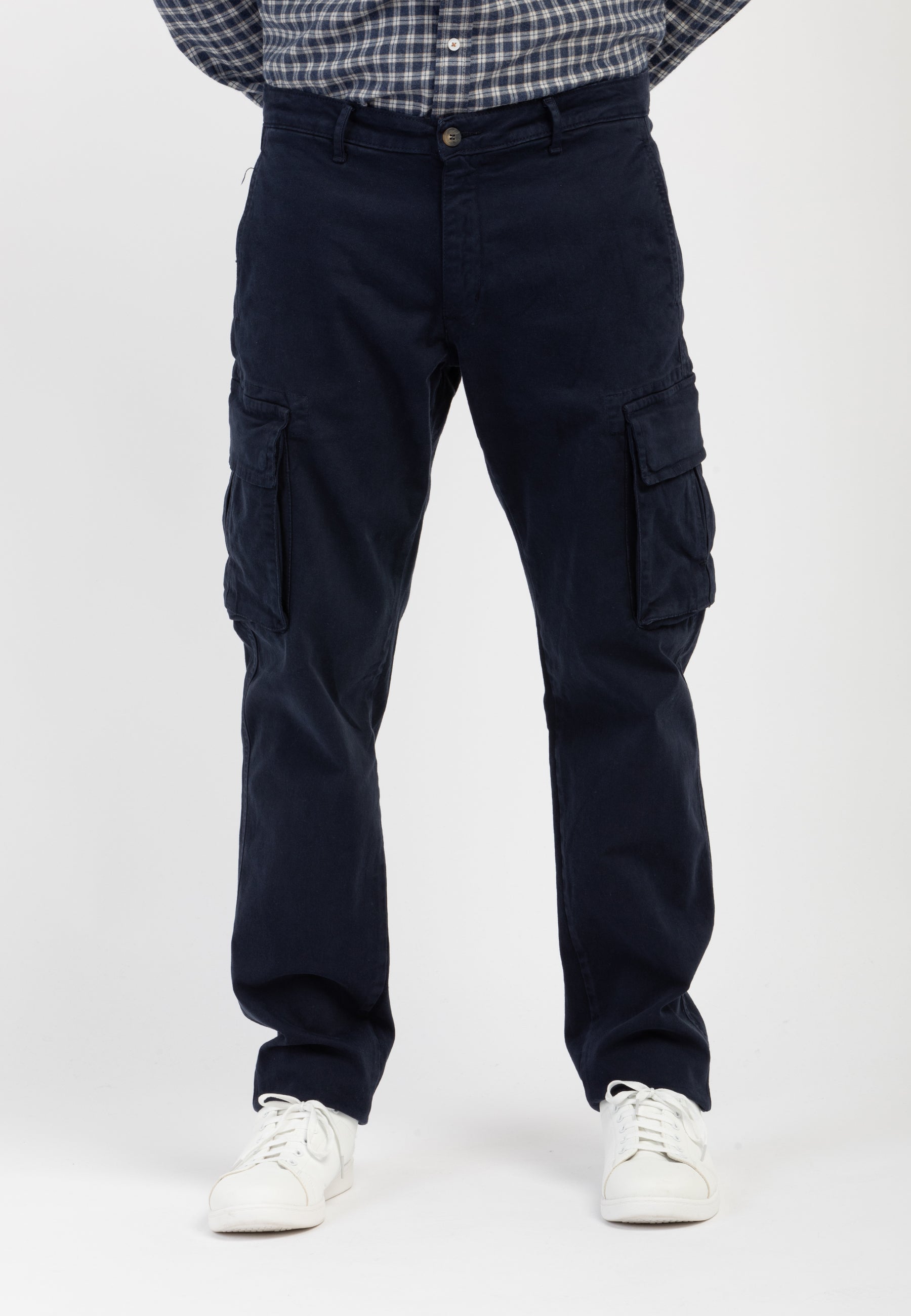 LUMBERJACK Pantalone Lungo Uomo Cargo Tasconato Cotone Felpato ART. CARGO