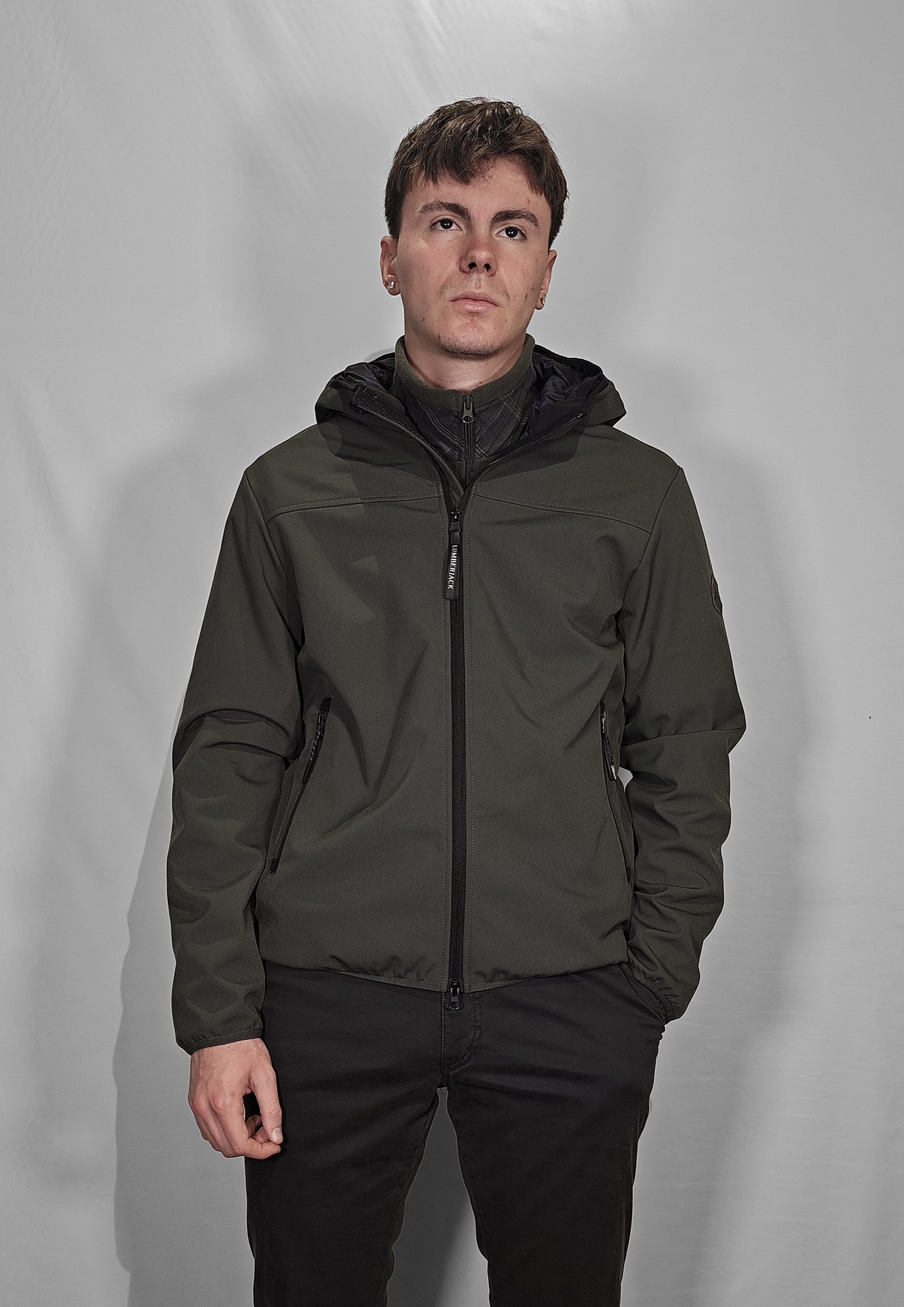 LUMBERJACK Giubbino Uomo Softshell Antipioggia Foderato ART. NEW GEAR