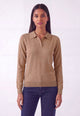YES ZEE Polo Donna Lunga Bordo in Contrasto Invernale M029II00