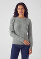YES ZEE Maglia Donna Lunga Lavorazione Trecce Calda Unita M095HS00
