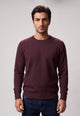 YES ZEE Maglia Uomo Lunga Girocollo Bordi in Contrasto Calda M860HL00