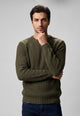 YES ZEE Maglia Uomo Lunga Girocollo Lavorazione a Coste Pesante M878H800