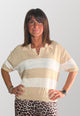 Polo Donna Mezza Manica A Righe Cotone SUSY MIX M91045