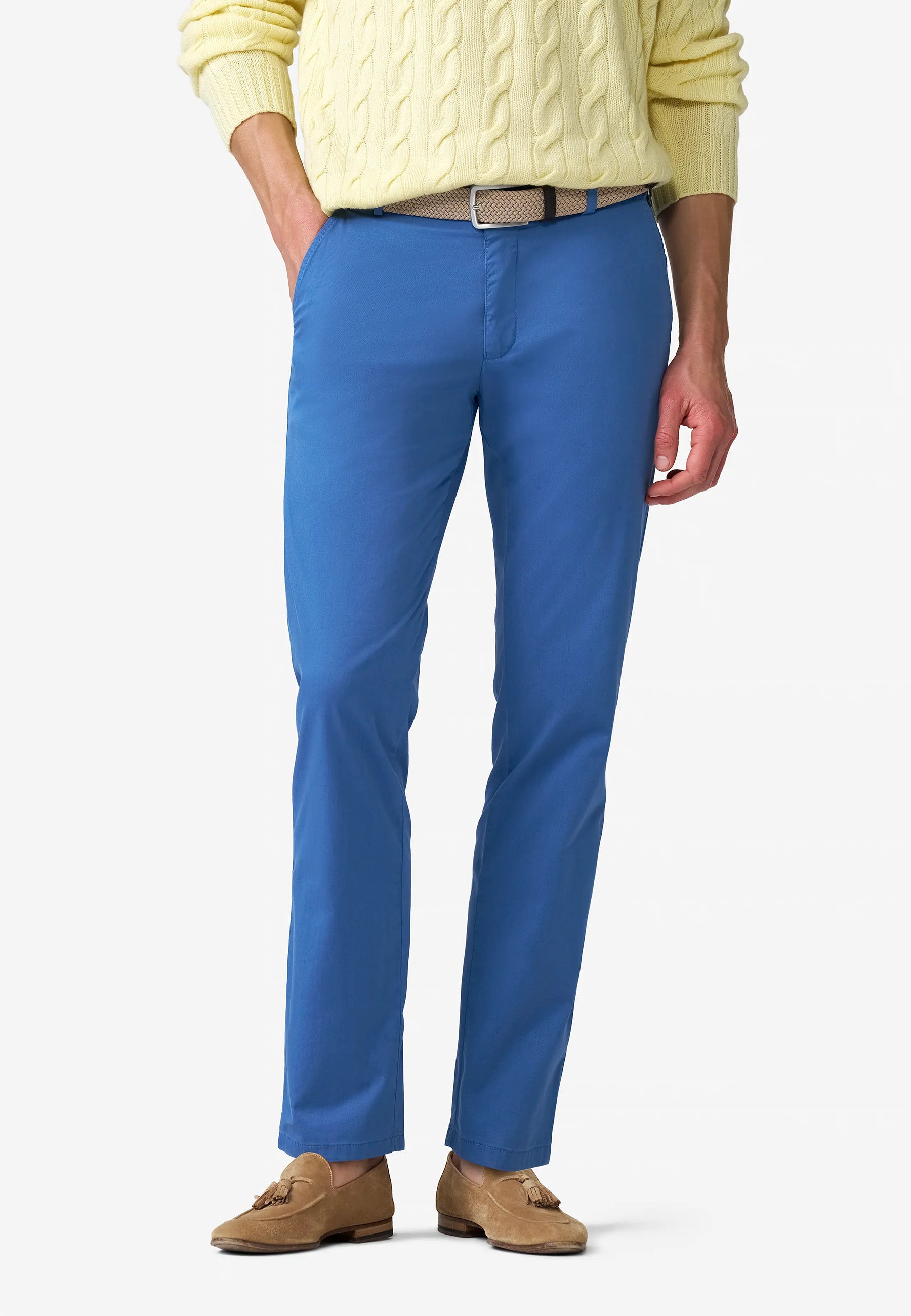 MEYER Pantalone Uomo Cotone Con Vita Elastica OSLO ART. 5073 OSLO