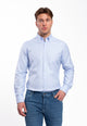 Camicia Uomo Manica Lunga 100% Cotone Falso Unito INGRAM 5T162-6-SLI-B