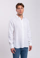 Camicia Uomo Manica Lunga 100% Lino Tinta Unita INGRAM 5M094-400-REG-C