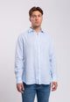 Camicia Uomo Manica Lunga 100% Lino Tinta Unita INGRAM 5M094-400-REG-C