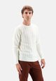 Maglia girocollo con trecce in lana MARKUP MK390128