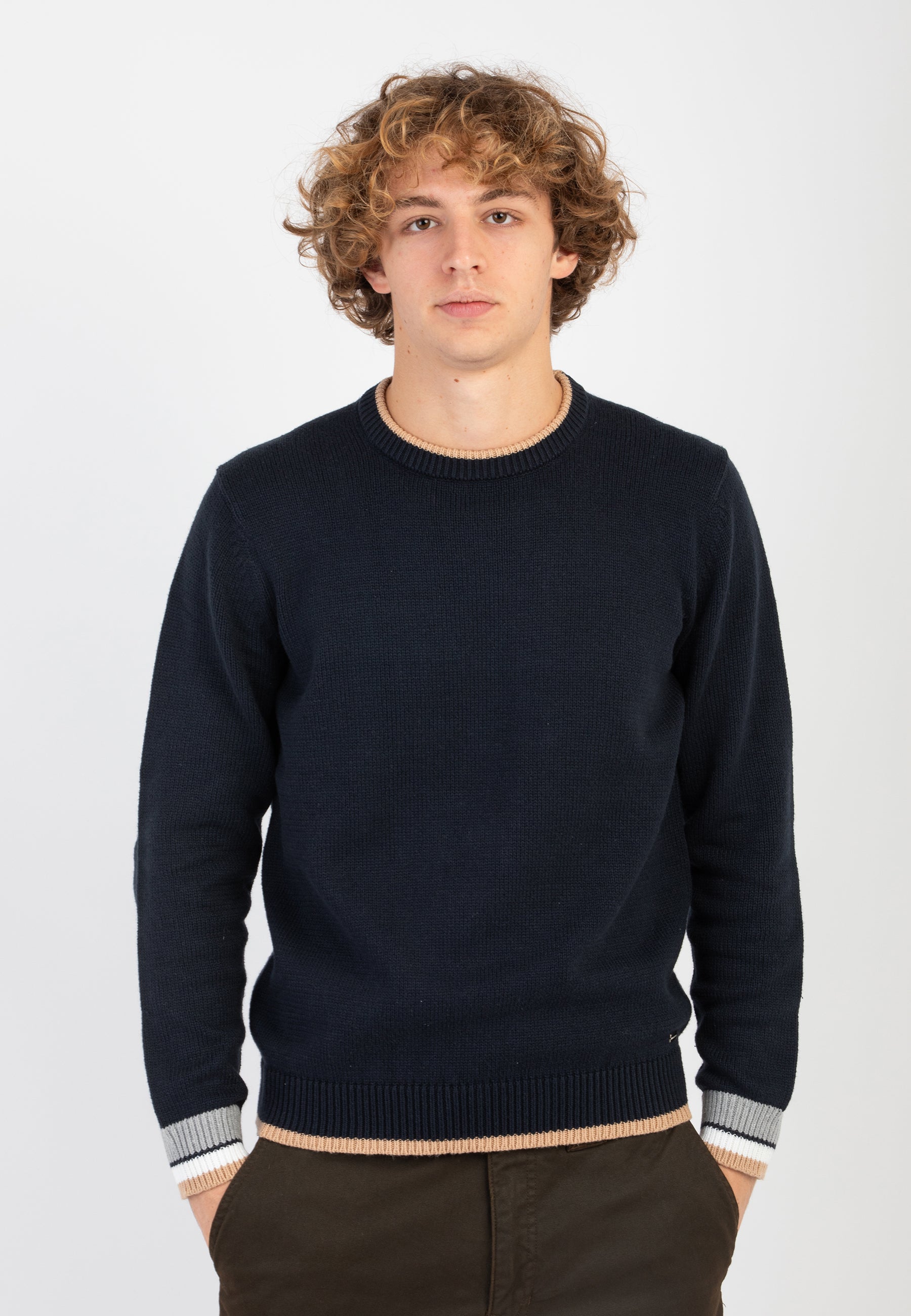 Maglia Uomo Girocollo Lana e Cotone MARKUP MK790109